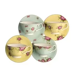 image of Archive Rose Tea Cup and Saucer Set