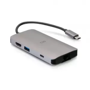 image of C2G USB-C 8-in-1 Mini Dock with HDMI, 2x USB-A, Ethernet, SD Card...