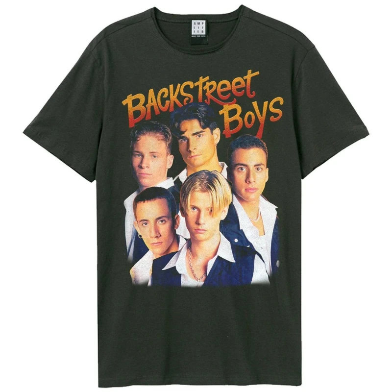 Image of Amplified Amplified Men Early Days Backstreet T-Shirt in Charcoal Size: X-Small Charcoal XS Male 5063377022926