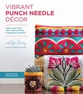 Image of vibrant punch needle decor adorn your home with colorful florals and geomet