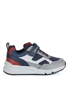 Image of Geox Boys Rooner Trainer, Grey, Size 1 Older