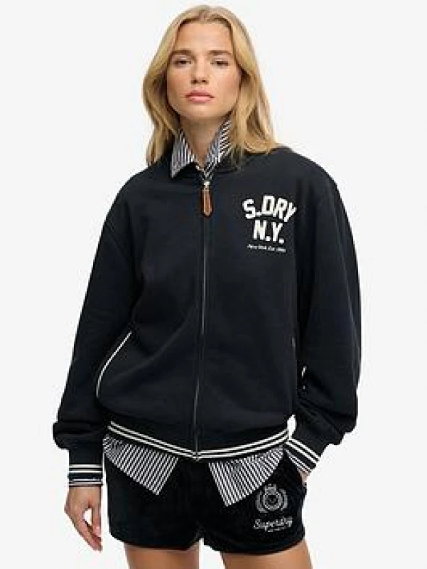 Image of Superdry Womens bomber Superdry Country Club Bleu Female S