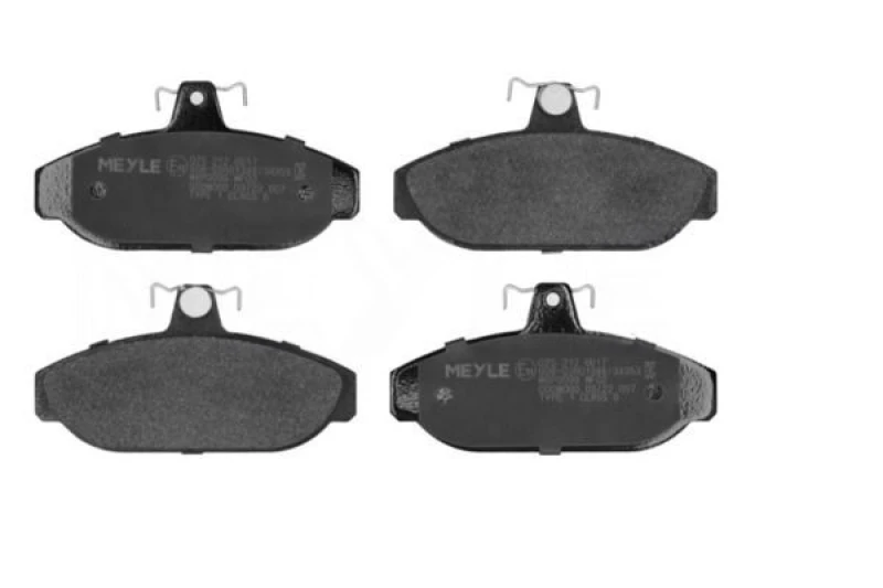 Image of MEYLE 025 212 6617 Brake pad set Front Axle, excl. wear warning contact, Original Quality, with anti-squeak plate Brake Pad Set,disc brake (402)