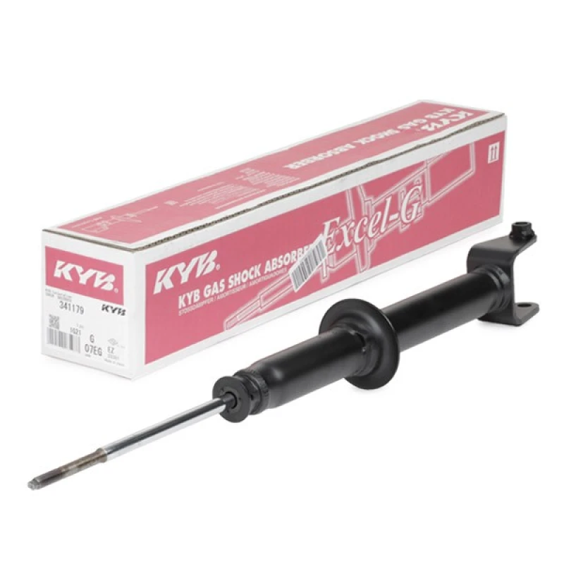 Image of KYB 341179 Shock absorber Rear Axle, Gas Pressure, Twin-Tube, Spring-bearing Damper, Top pin Shock Absorber (854)