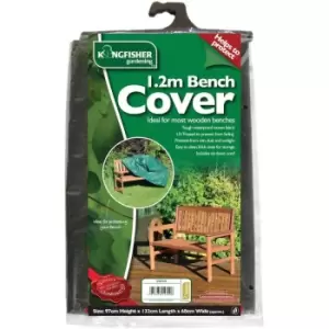 image of 1.2m Garden Bench Cover tough 130gsm UV treated woven fabric, fully waterproof protects from rain, dust and sunlight.