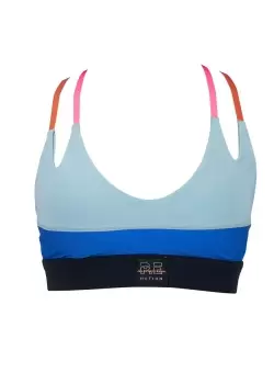 P.E. Nation Womens Victory Sports Bra In Gray Mist