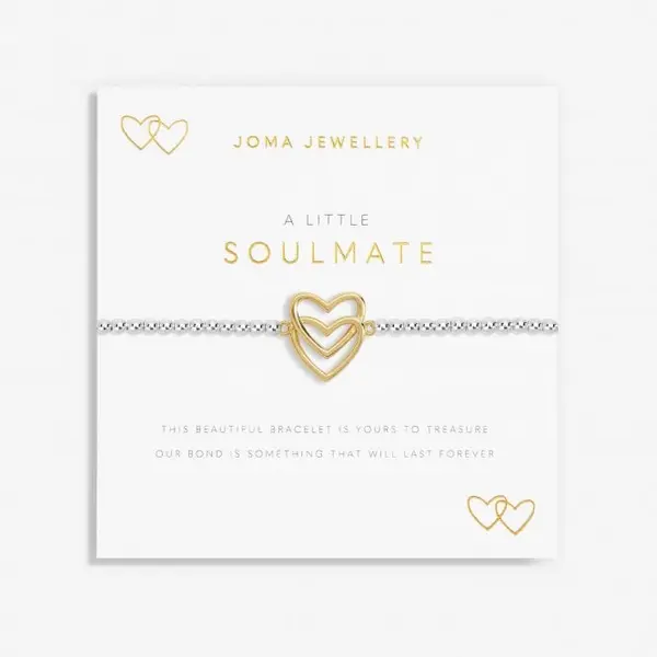 Image of A Little Soulmate Silver Gold Plated 17.5cm Bracelet 7015