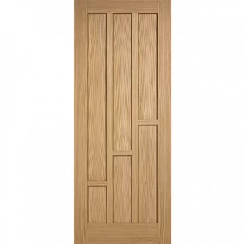 Image of LPD Coventry Panel Fully Finished Oak Internal FD30 Fire Door - 1981mm x 686mm (78 inch x 27 inch)