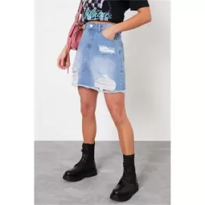 Image of I Saw It First Mid Wash Petite High Waisted - Blue