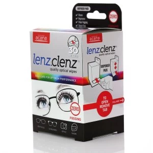 Image of Acana Lenz Clenz Anti-Fog Optical Wipes - 30 Pack