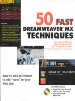 Image of 50 Fast Dreamweaver Mx Techniques by Janine Warner Paperback