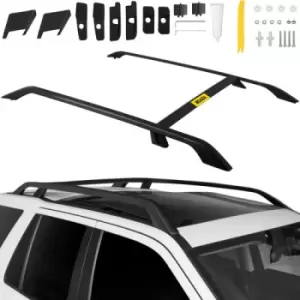 Image of VEVOR 06-15 Car Roof Rack, 2 Pieces, Universal Car Accessories, Roof Rails, Aluminium for Land Rover Roof Rack, Black Roof Rack, Lightweight Aluminium
