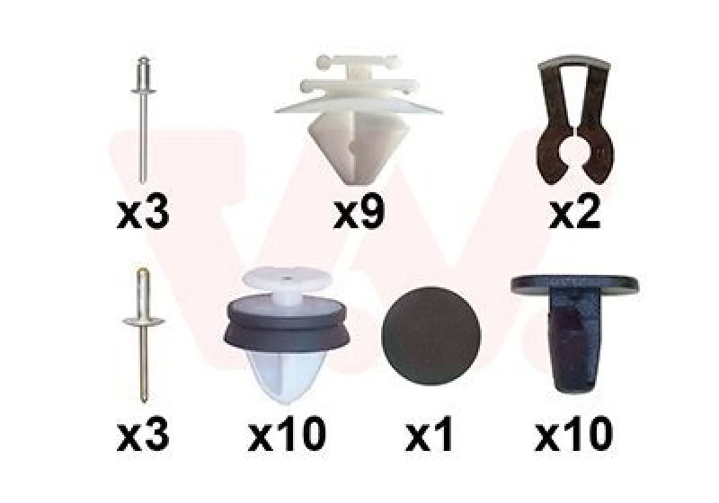Image of VAN WEZEL Mounting Kit, door VAN WEZEL 0905799