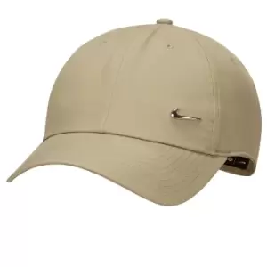Image of Nike Nsw H86 Metal Swoosh Cap, Neutral Olive/Metallic Silver, Unisex, Headwear, 943092-276