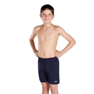 image of Speedo Boys Solid Leisure Shorts 15 Large Junior - Navy