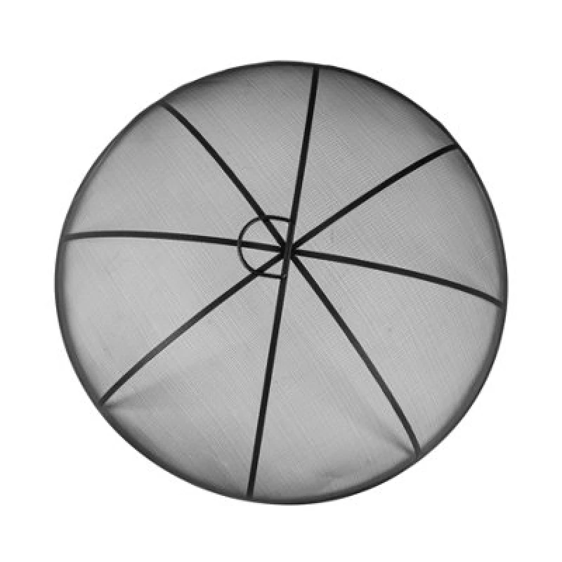 Image of Harbour Housewares 72.5Cm Fire Pit Spark Guard Round Steel Mesh Safety Dome Cover With Handle For Outdoor Garden Patio Protection