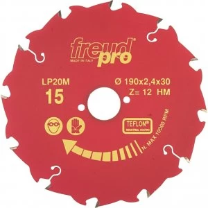 Image of Freud LP20M Wood Cutting Circular Saw Blade 235mm 24T 30mm