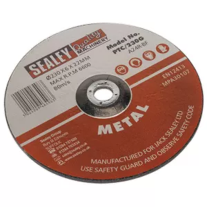 Image of Sealey PTC/230G Grinding Disc Ø230 x 6mm 22mm Bore
