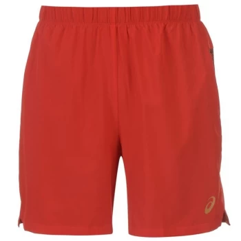 image of Asics 2-in-1 Running Shorts Mens - Red/Black