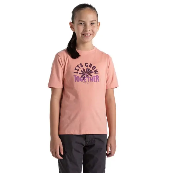 Image of Craghoppers Girls Ellis Organic Short Sleeved T Shirt 13 years - Chest 32.5' (83cm)