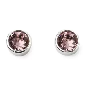 image of June Birthstone Sterling Silver Stud Earrings