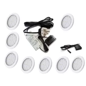 Image of Orbit White 1.5W LED Light Kit Under Cabinet Shelf Cupboard Kit - Light Colour Natural - Lights 8