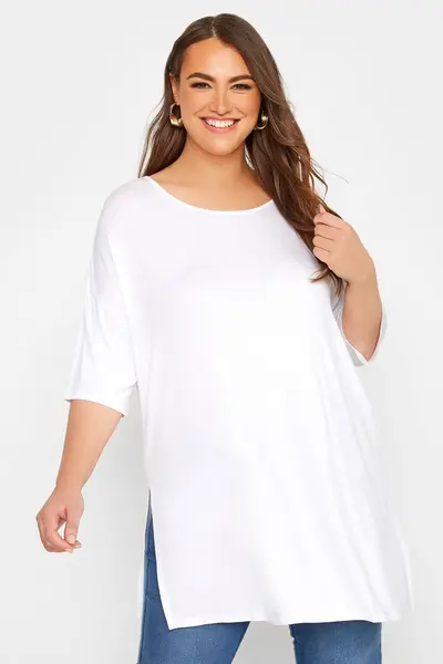 Image of Yours Oversized T-Shirt White
