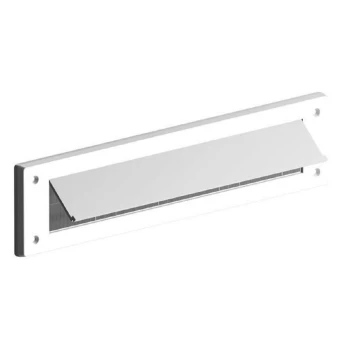 Image of Stormguard Internal Letter Box Plate with Flap Draught Excluder - White