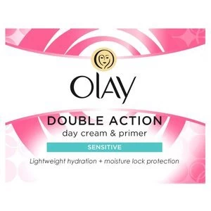 Image of Olay Double Action Day Cream and Primer Sensitive 50ml