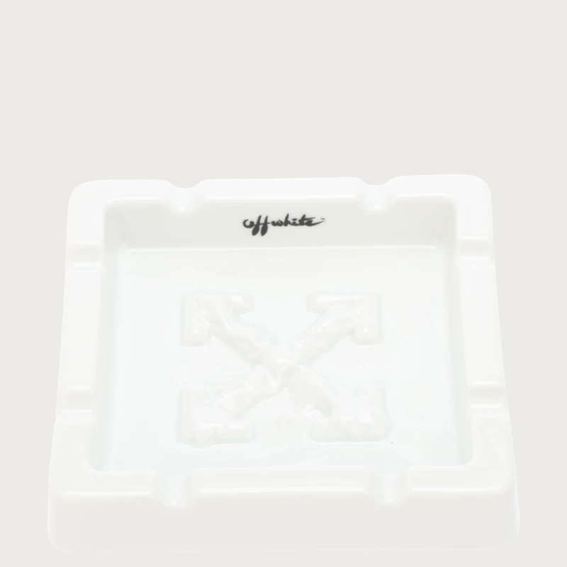 Image of Off White Dish Tray White Black unisex One Size