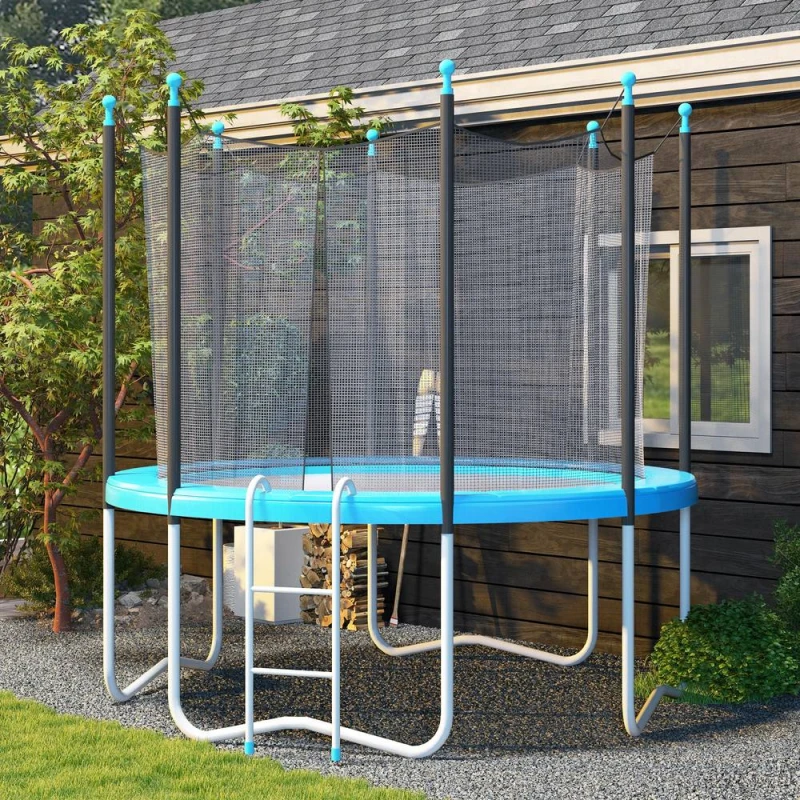 Image of HOMCOM 12ft Trampoline Accessories Pad Surround Pad Replacement in Light Blue Light Blue Unisex