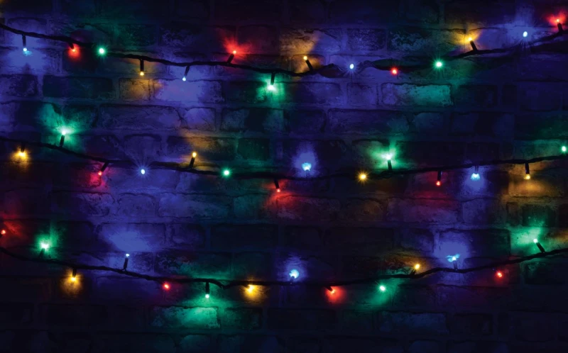 Image of Lyyt Lyyt 180 LED 18m Heavy Duty LED String Lights [Linkable] with controller - Multi Coloured 155.411UK