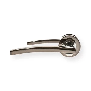 image of LocksOnline Modena Lever Handle Set on Round Rosette