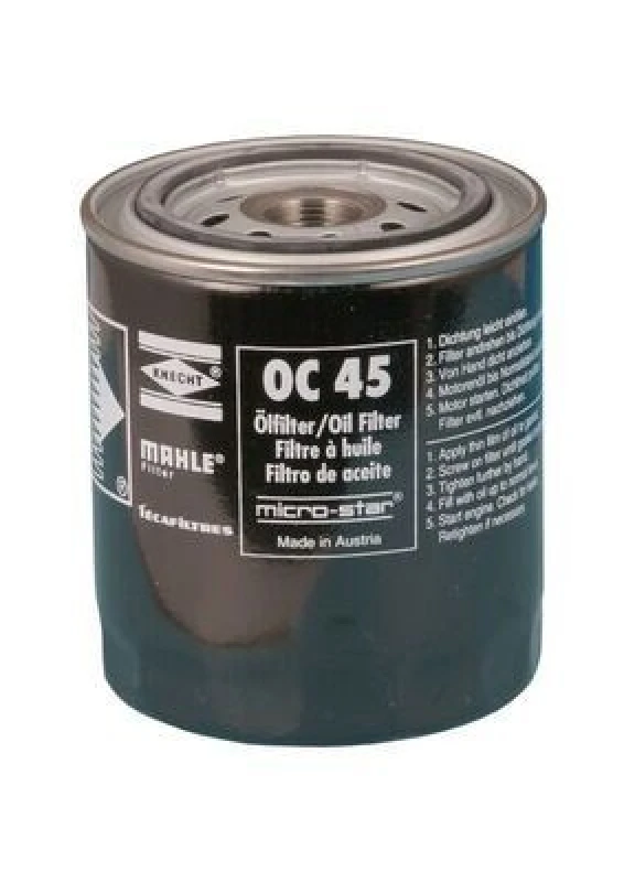 Image of MAHLE OC 45 Oil filter Spin-on Filter, with one anti-return valve Oil Filter (7)