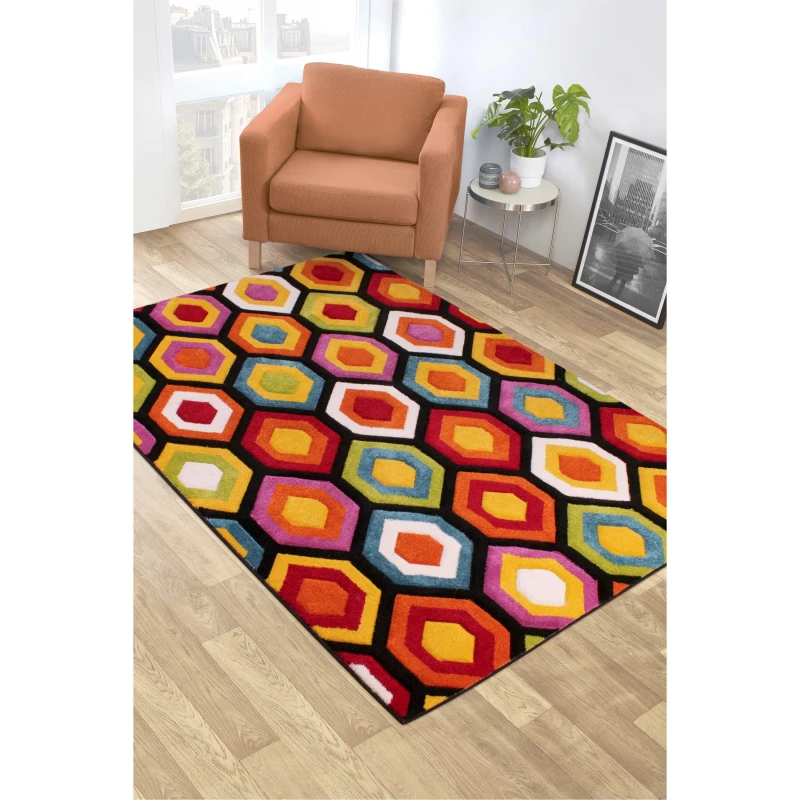 Image of Ultimate Rug SPECTRA CARVED MARCO MULTI Multi 120/170cm