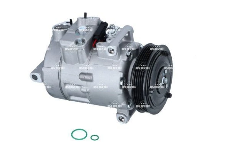 Image of NRF 320065 AC Compressor EASY FIT PAG 46, Refrigerant: R134a, with gaskets/seals Compressor,air conditioning (447)
