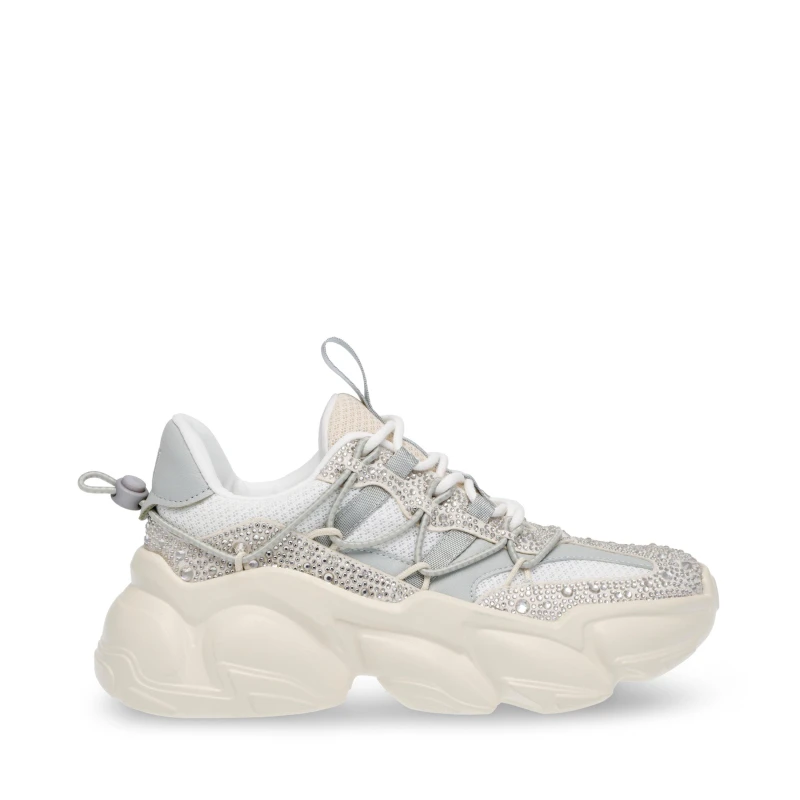 Image of Steve Madden Womens Spectator Low-Top Trainers Bone female 6 (39)