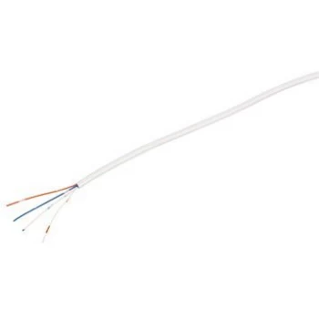 Image of Labgear 2 Pair 4 Core Round White CW1308 Telephone Cable - 5 Meter