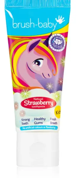 image of Brush Baby Unicorn Strawberry Toothpaste 50ml