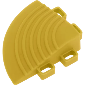 Image of Sealey Anti Slip Polypropylene Corner Floor Tile Yellow 60mm 60mm Pack of 4