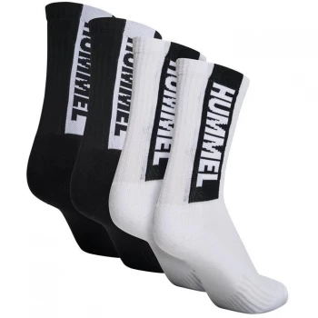 image of Hummel Hive 4 Pack Socks - Word 9124