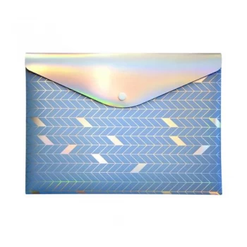 Image of Pukka GLEE Document Wallet Popper PP W323xD36xH237mm Light Blue Ref