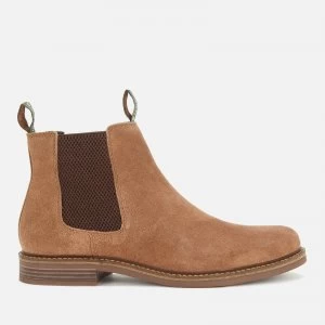 Image of Barbour Mens Farsley Suede Chelsea Boots - Sand - UK 10