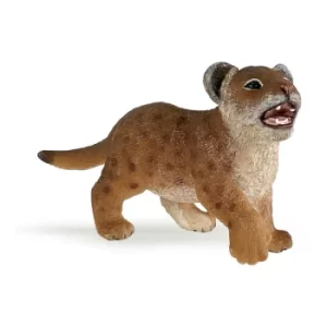 image of PAPO Wild Animal Kingdom Lion Cub Toy Figure, Three Years or Above, Tan (50022)