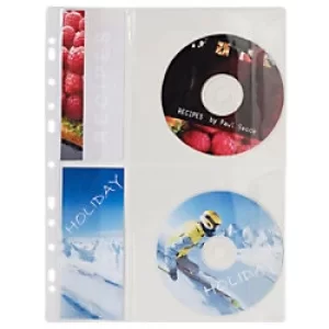 Image of Exacompta Punched Pockets A4 Clear 140 Micron Pack of 30