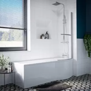 image of Antila Curved Bath Screen - Portland