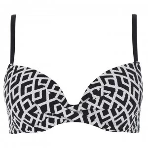 image of Dorina Dorina Pal Jacquard Bikini Top - BLACKGRAPHIC508