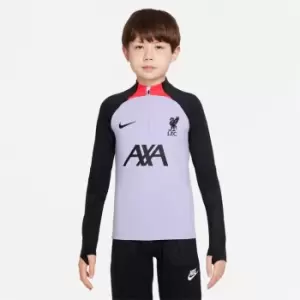 Image of Nike Liverpool Away Drill Top 2022 2023 Juniors - Purple