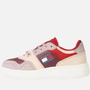 Image of Tommy Jeans Low Basket Leather Trainers - UK 4