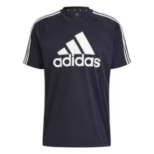 Image of adidas Sereno Logo T Shirt - Blue